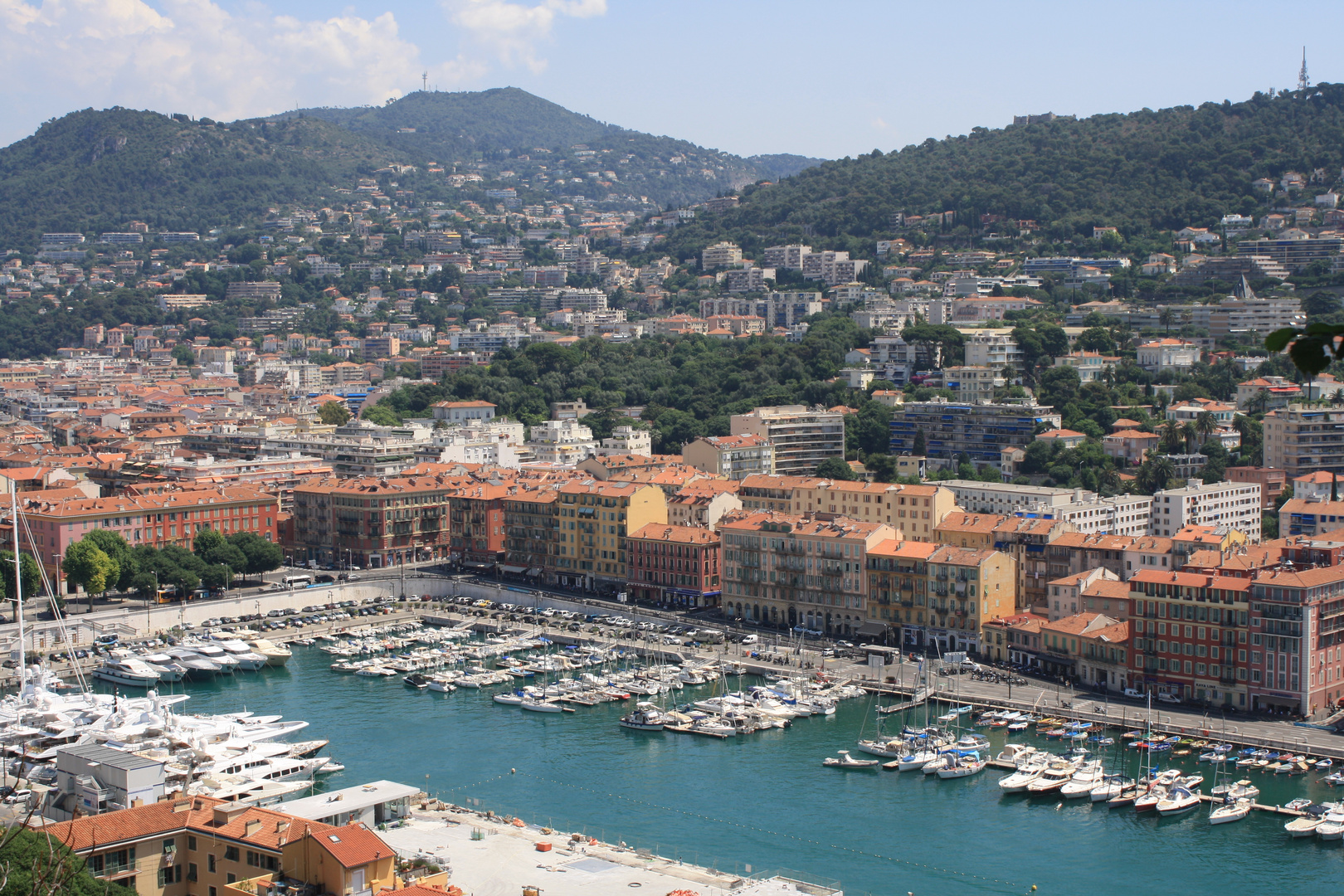 Blick auf den Hafen von Nizza