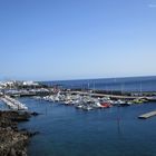 Blick auf den Hafen von Puerto del Carmen 