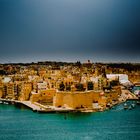 Blick auf den Hafen von Valletta auf Malta. 