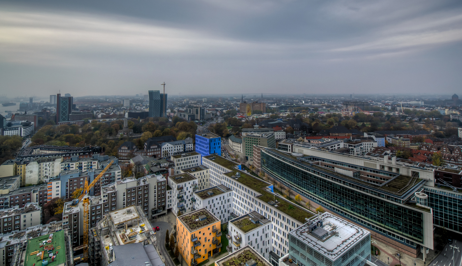 Blick auf den Hamburger Dom...