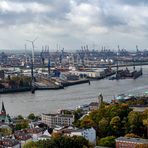 Blick auf den Hamburger Hafen