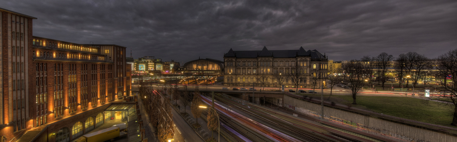 Blick auf den Hauptbahnhof