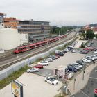 Blick auf den Hauptbahnhof Erlangen