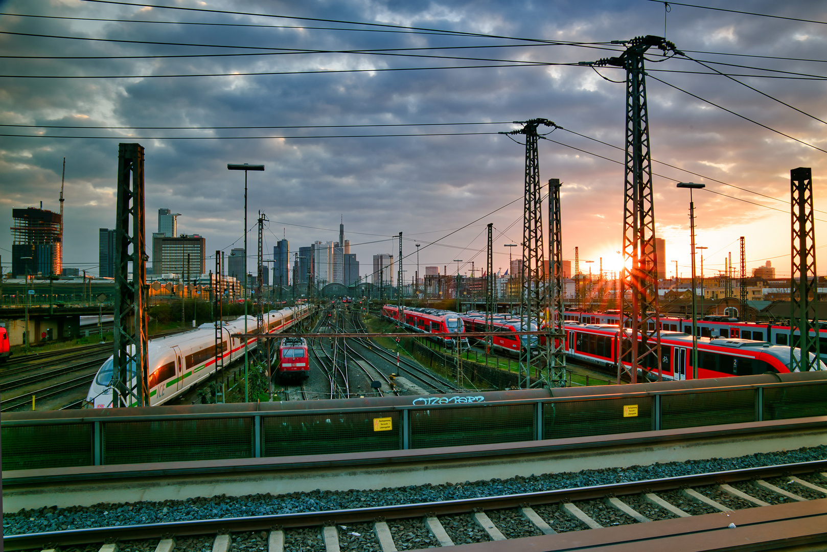 Blick auf den Hauptbahnhof Frankfurt am Main