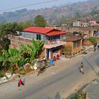 Blick auf den Hauptort von Bungkot östlich der Stadt Gorkha