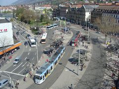 Blick auf den Heidelberger Bismarckplatz