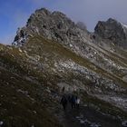 Blick auf den Hindelanger Klettersteig