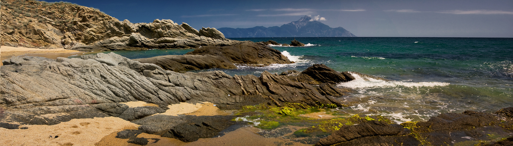 Blick auf den hl. Berg Athos