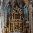 Blick auf den Hochaltar in der Marktkirche St. Benedikti Quedlinburg