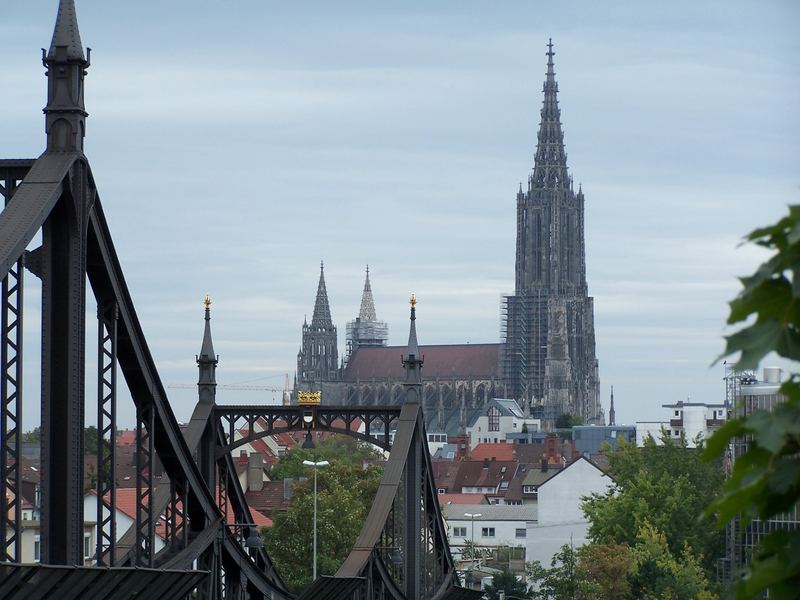 Blick auf den höchsten Kirchturm der Welt