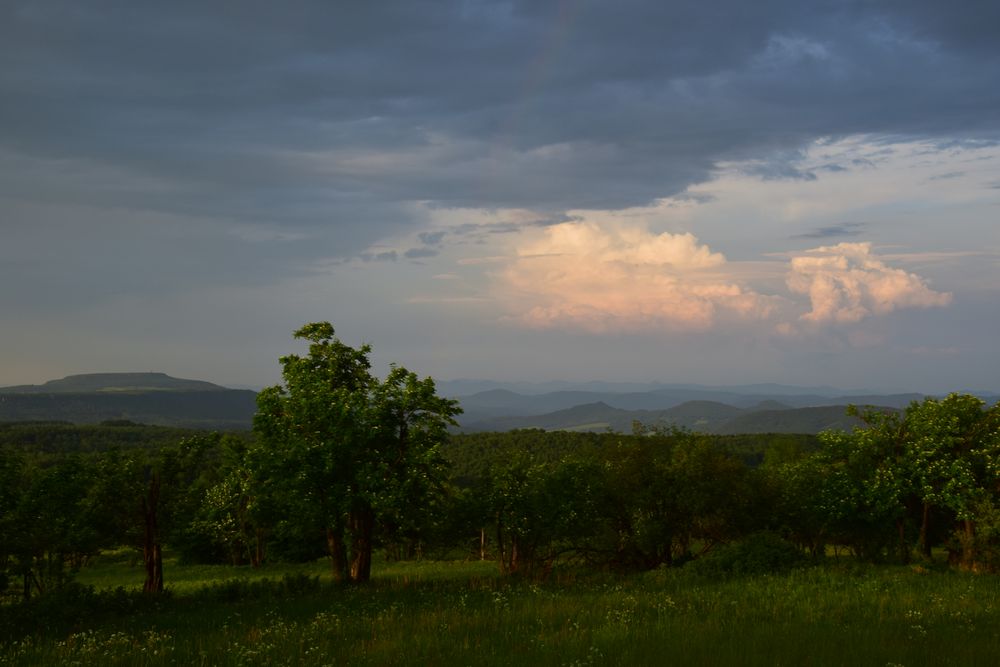 Blick auf den hohen Schneeberg