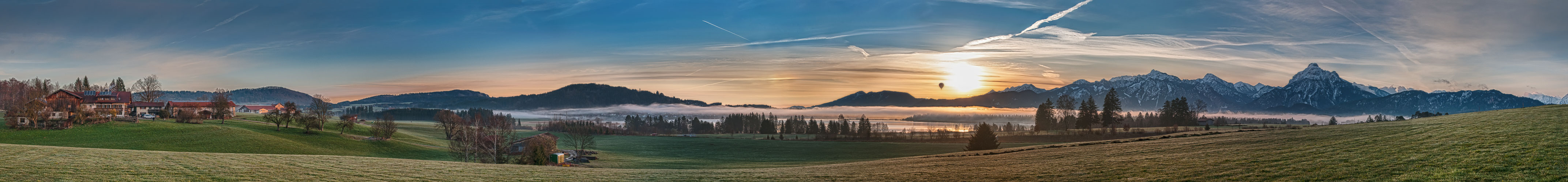 Blick auf den Hopfensee bei Sonnenaufgang