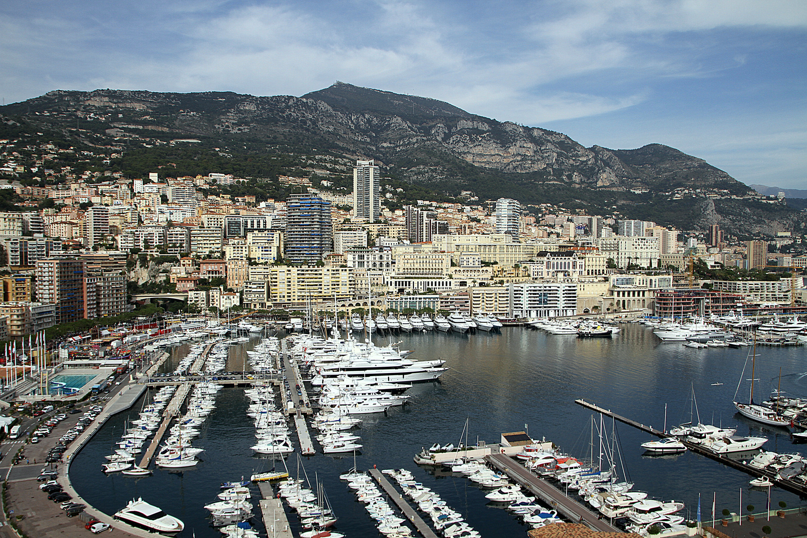 Blick auf den Jachthafen von Monaco