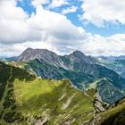 Blick auf den Jubiläumsweg in den Allgäuer Alpen