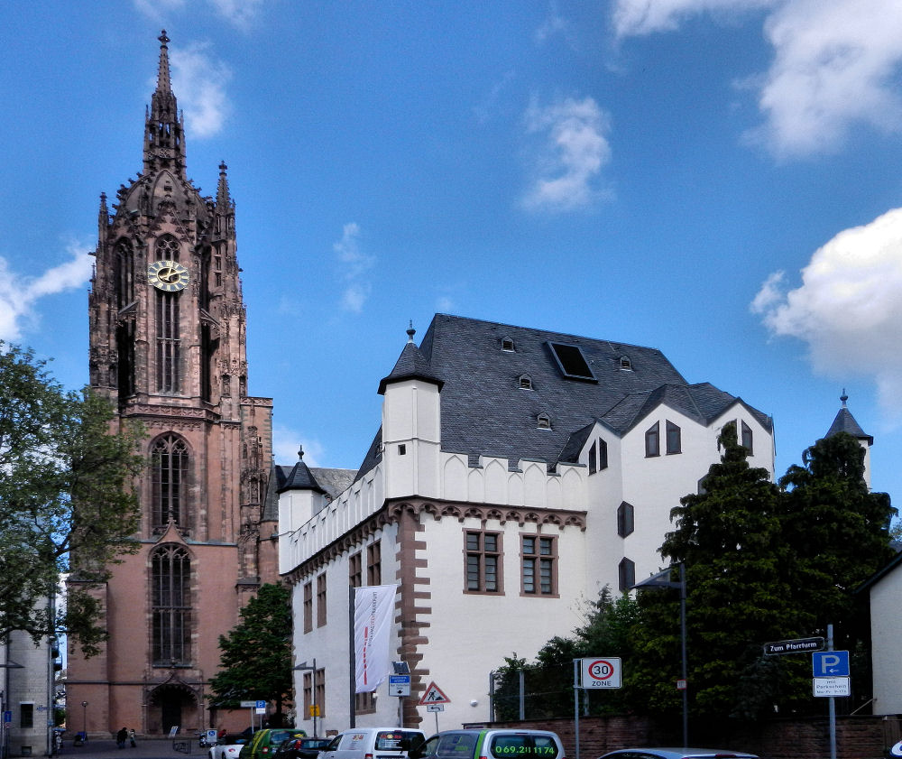 Blick auf den Kaiserdom in Frankfurt/Main