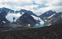 Blick auf den Kebnekaise- SChwedens höchster Berg