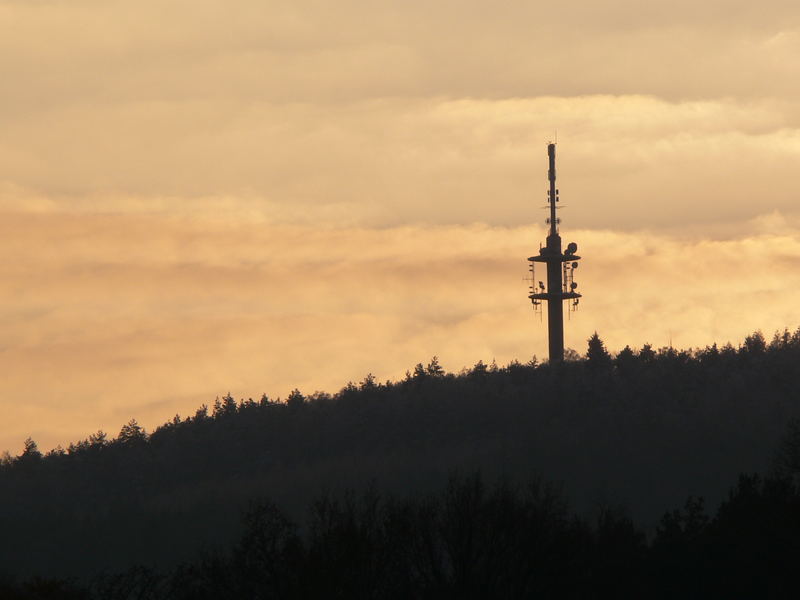 Blick auf den "Keulenberg" am Abend