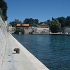 Blick auf den kleinen Hafen von Zadar