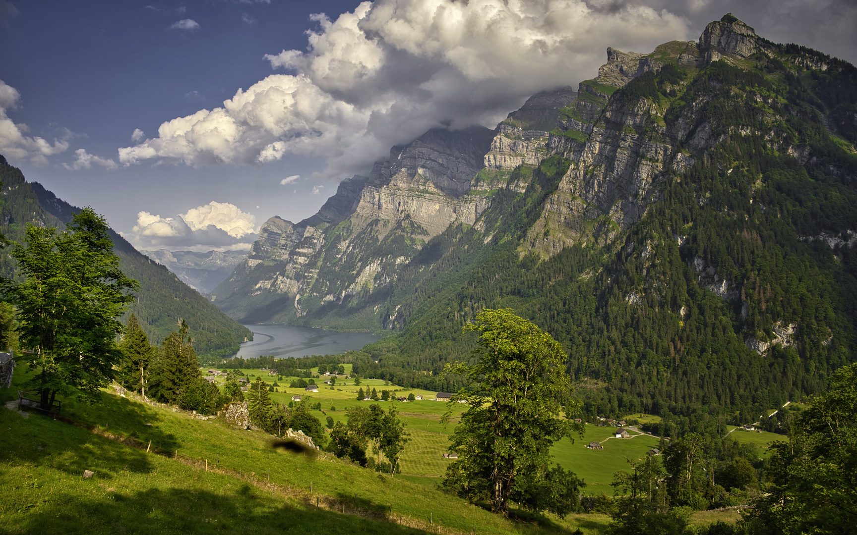 Blick auf den Klöntalersee