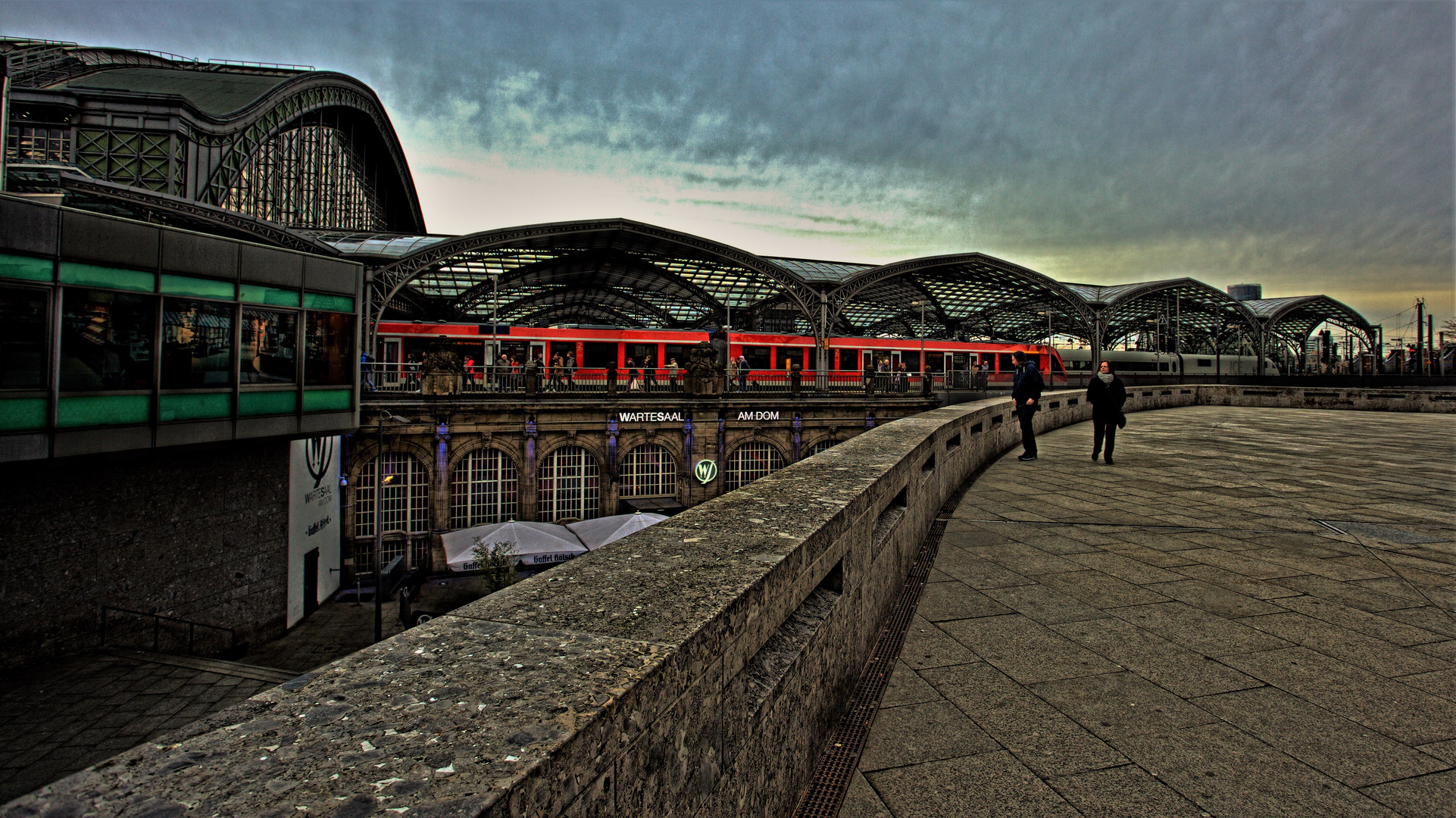 Blick auf den Kölner Hbf..