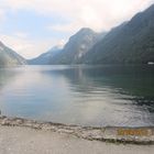 Blick auf den Königsee von Halbinsel St. Bartholomä