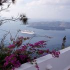 Blick auf den Krater Santorin (Griechenland)