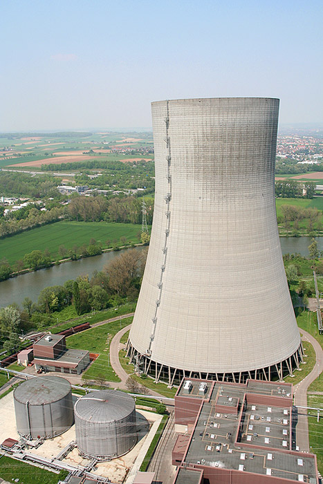 Blick auf den Kühlturm