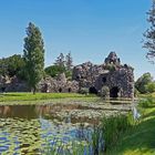 Blick auf den künstlichen Vulkan im Wörlitzer-Park 