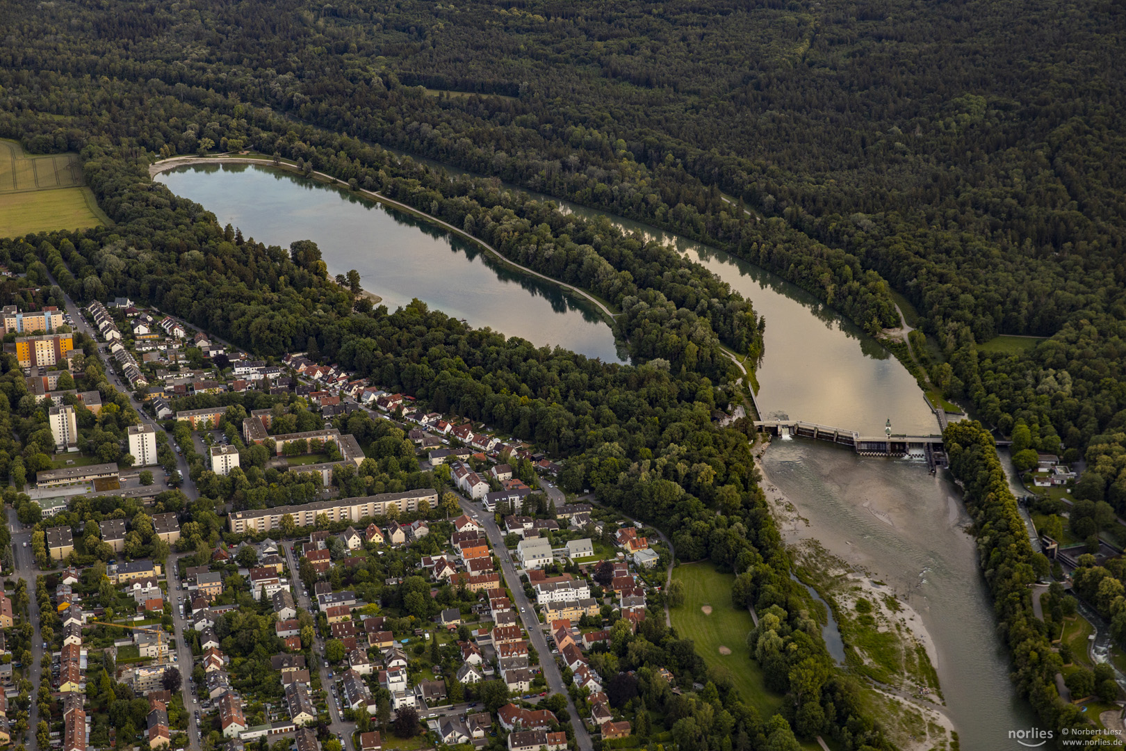 Blick auf den Kuhsee und Lech