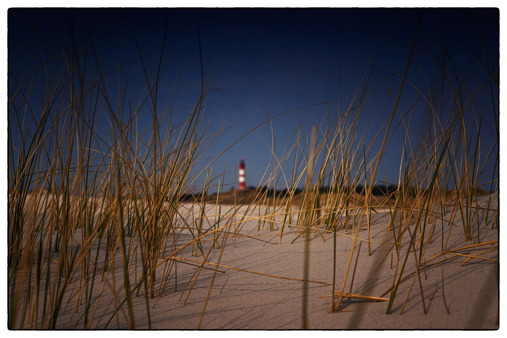 Blick auf den Leuchtturm auf Amrum