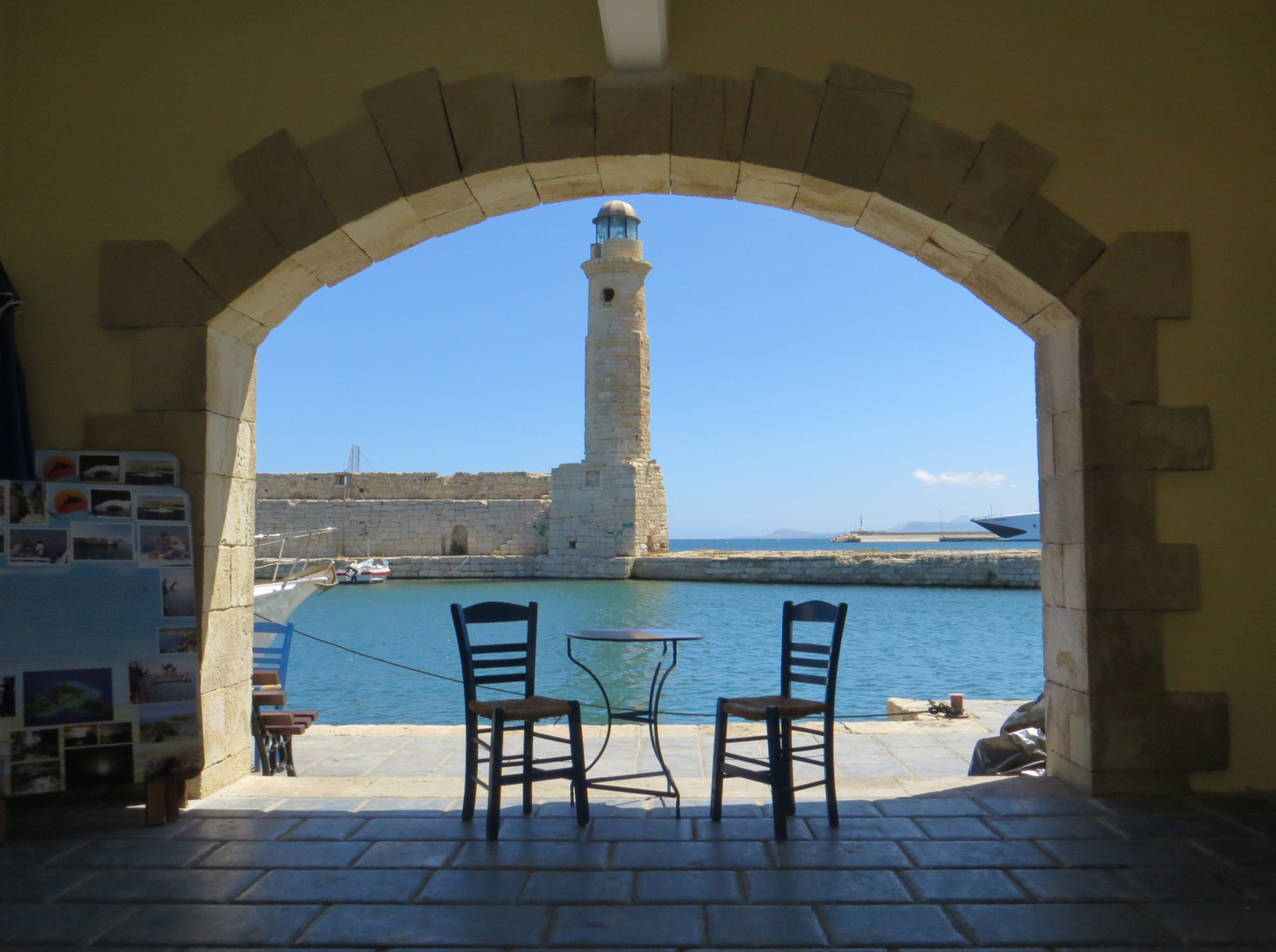 Blick auf den Leuchtturm von Rethymnon / Kreta