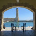 Blick auf den Leuchtturm von Rethymnon / Kreta