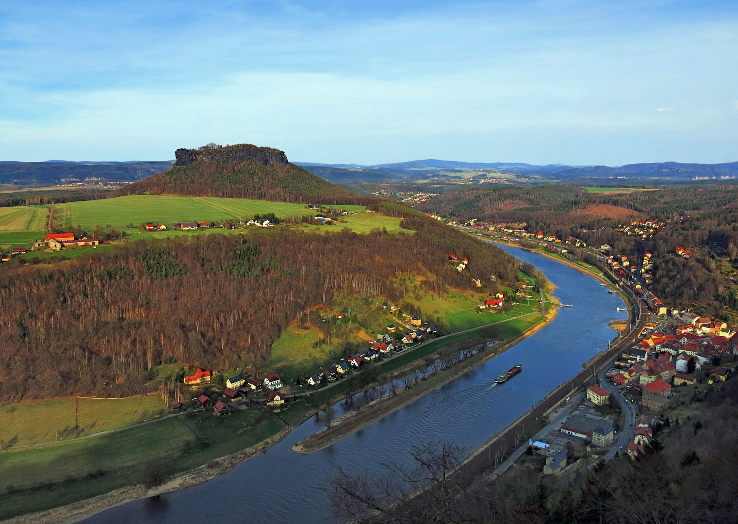 Blick auf den Lilienstein