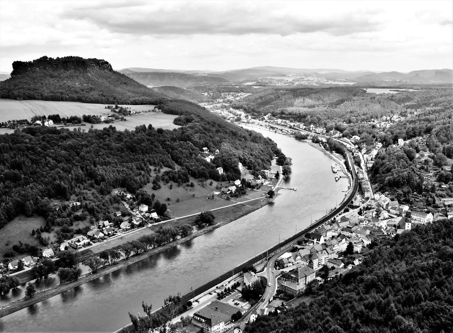 Blick auf den Lilienstein