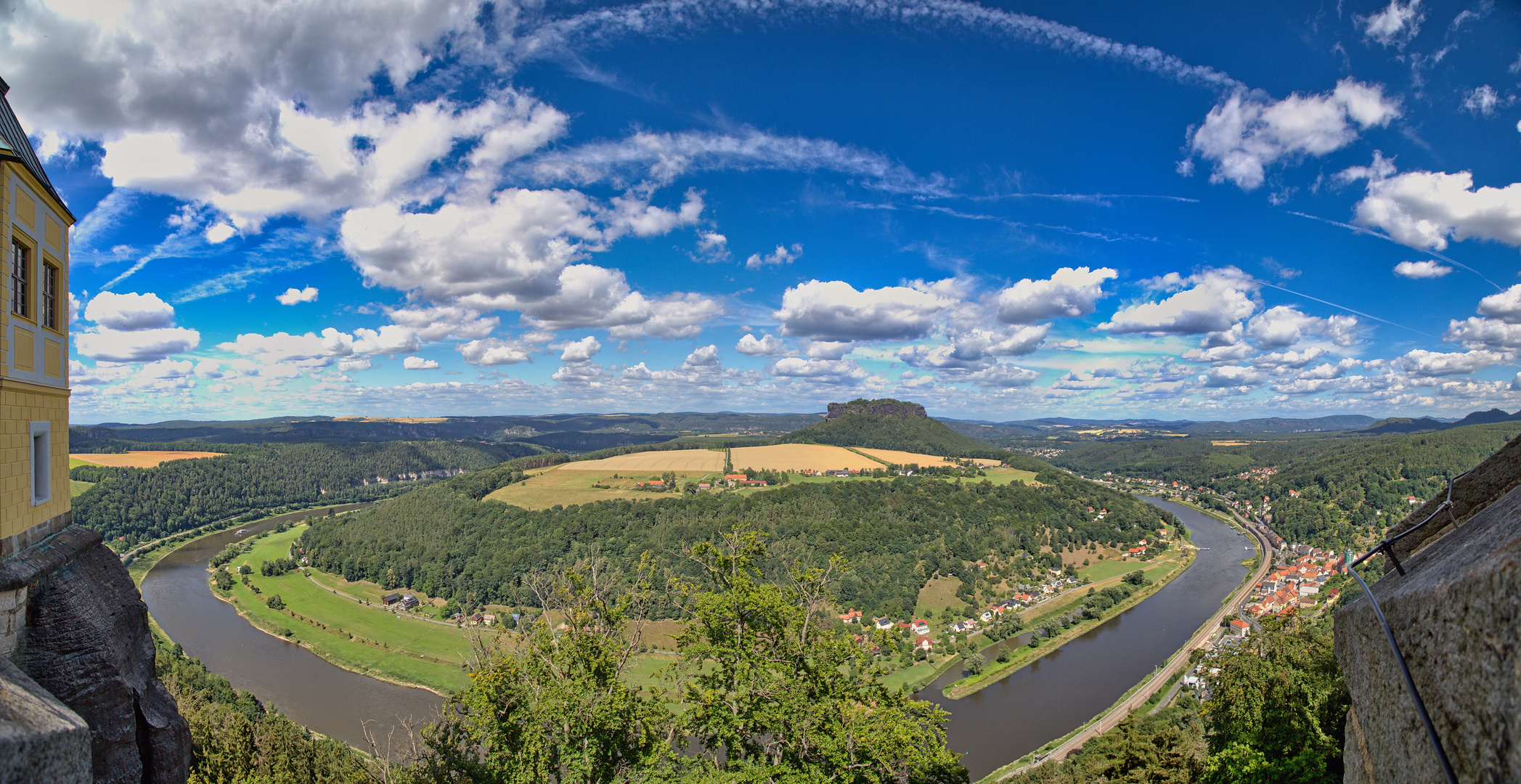 Blick auf den Lilienstein