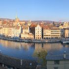 Blick auf den Limmatquai in Zürich