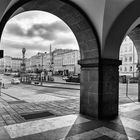 "Blick auf den Linzer Hauptplatz"