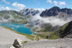 Blick auf den Lünersee im Vorarlberg…