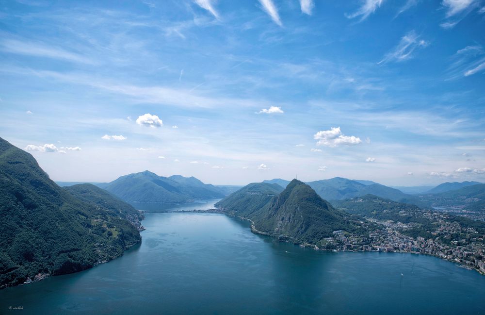 Blick auf den Luganersee...