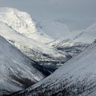 Blick auf den Lyngenfjord in Norwegen