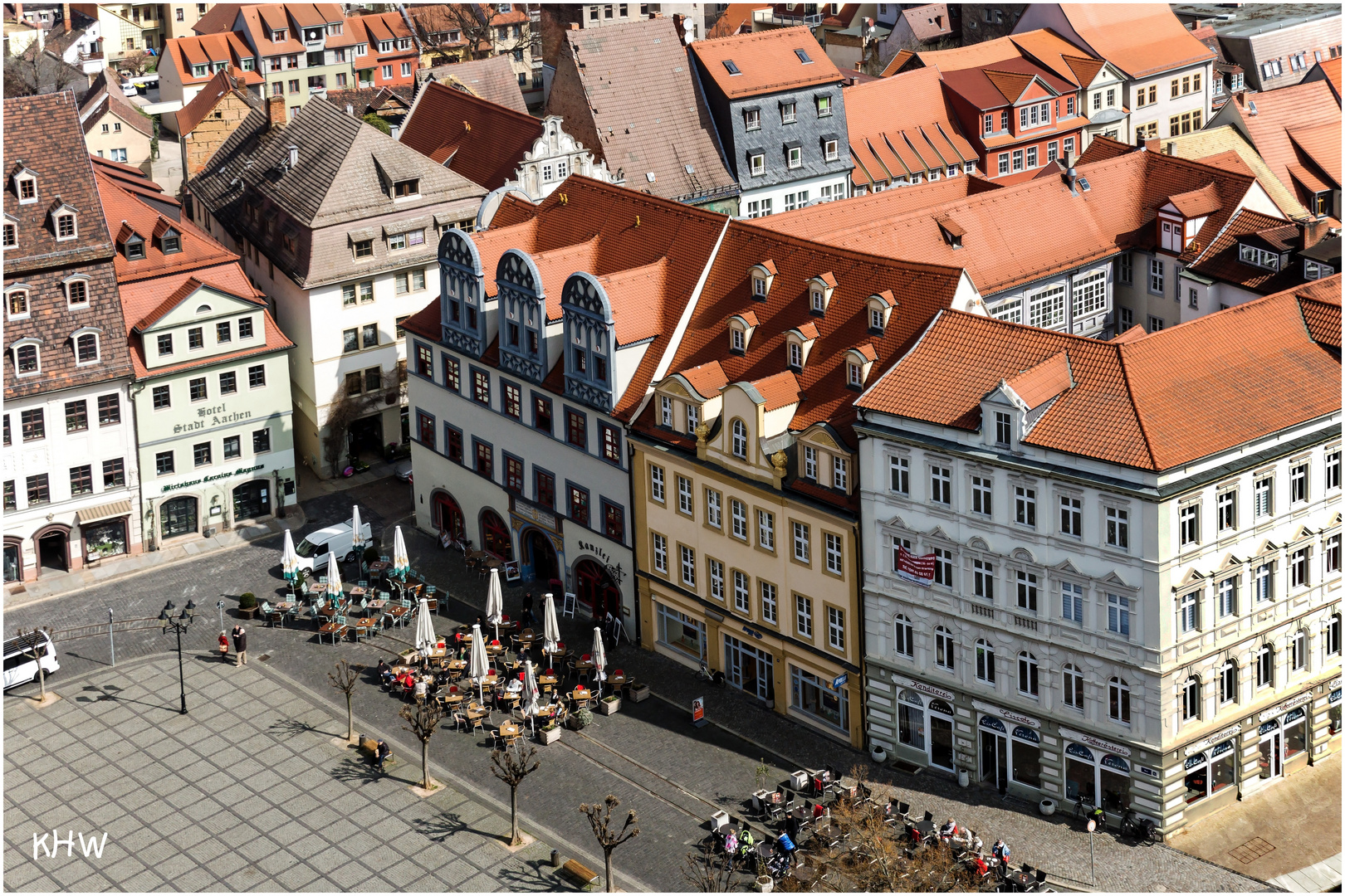 Blick auf den Marktplatz von Naumburg (Saale)