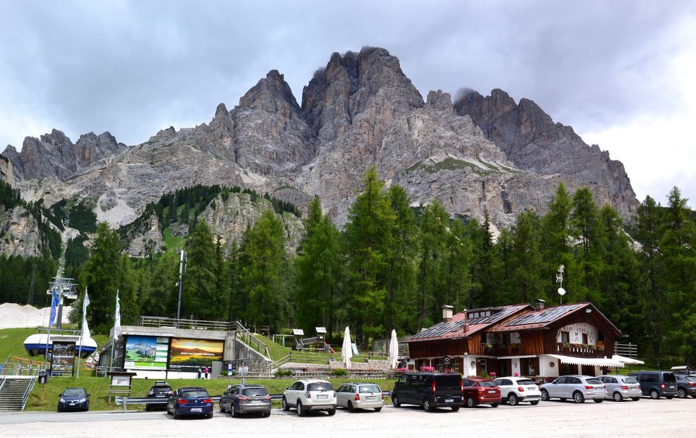 Blick auf den MONTE CRISTALLO…