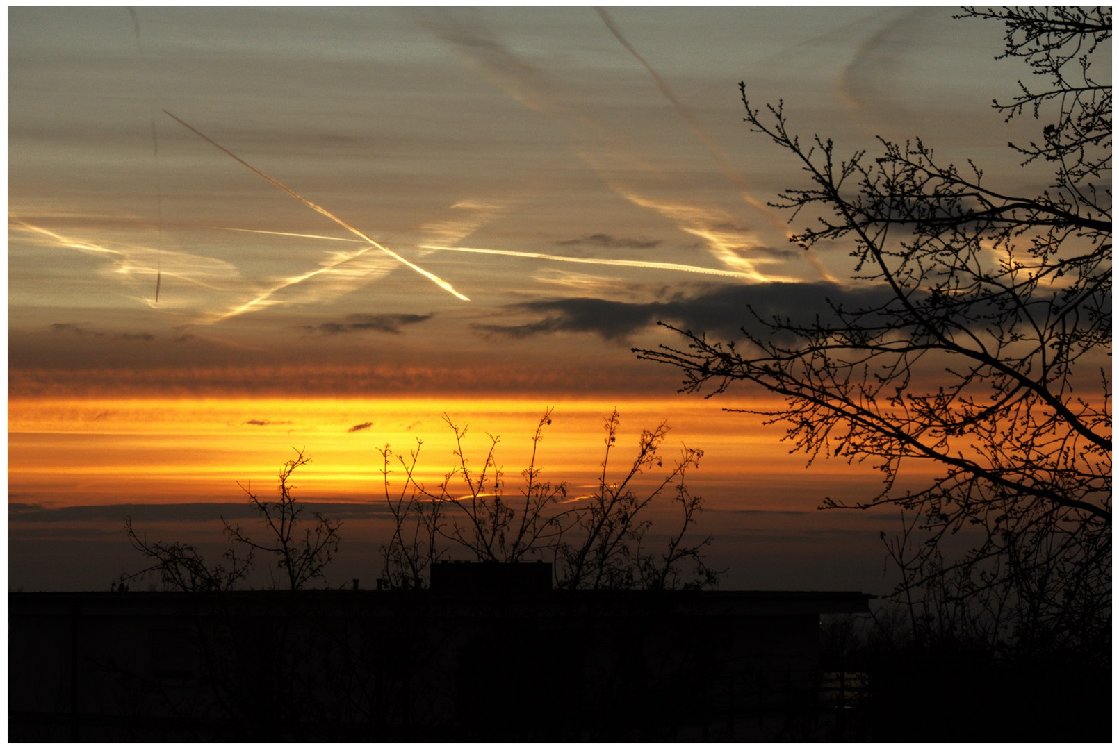 Blick auf den Morgenhimmel