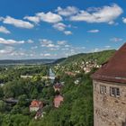 Blick auf den Neckar vom Schloss Hohentübingen aus