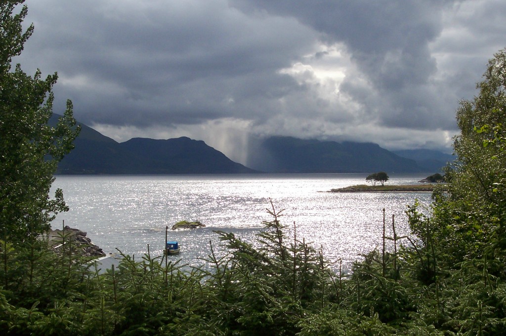 Blick auf den Nordfjord in Norwegen