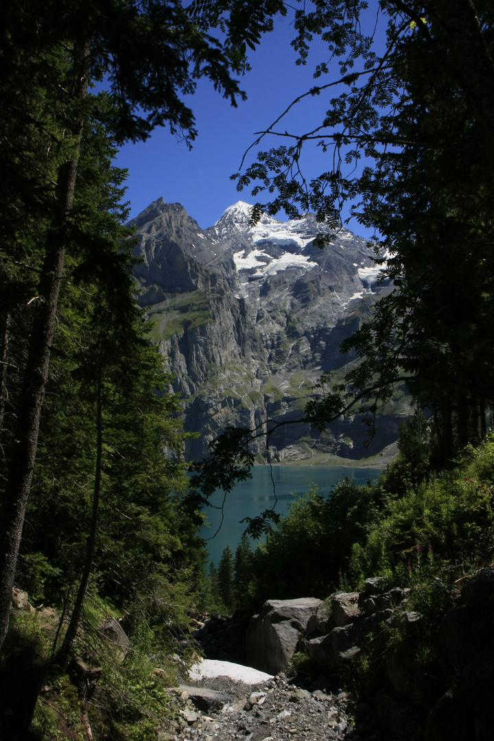 Blick auf den Oeschinensee