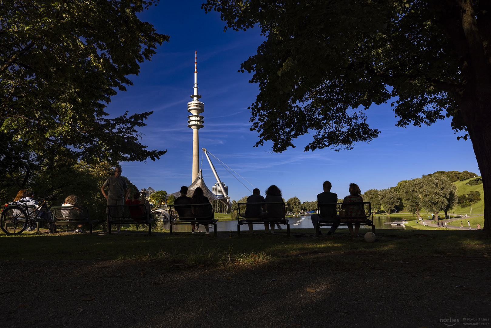 Blick auf den Olympiaturm