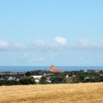 Blick auf den Ort Lønstrup von Vennebjergs Møle aus.