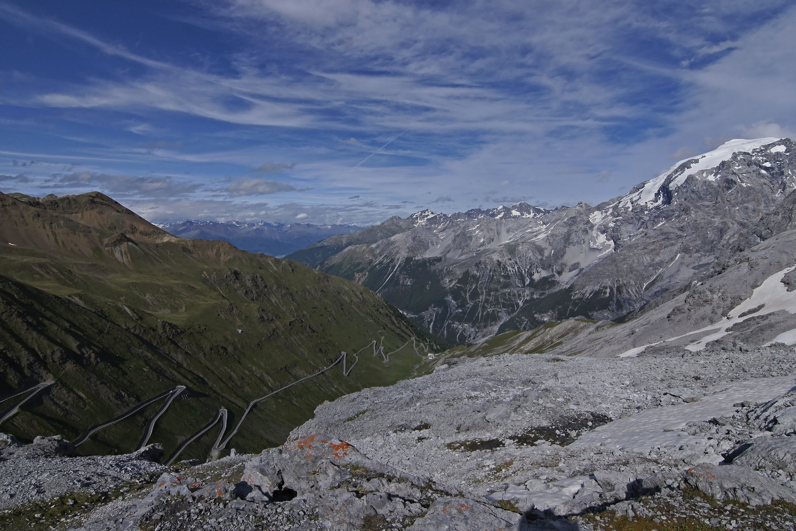 Blick auf den Passo Dello Stelvio