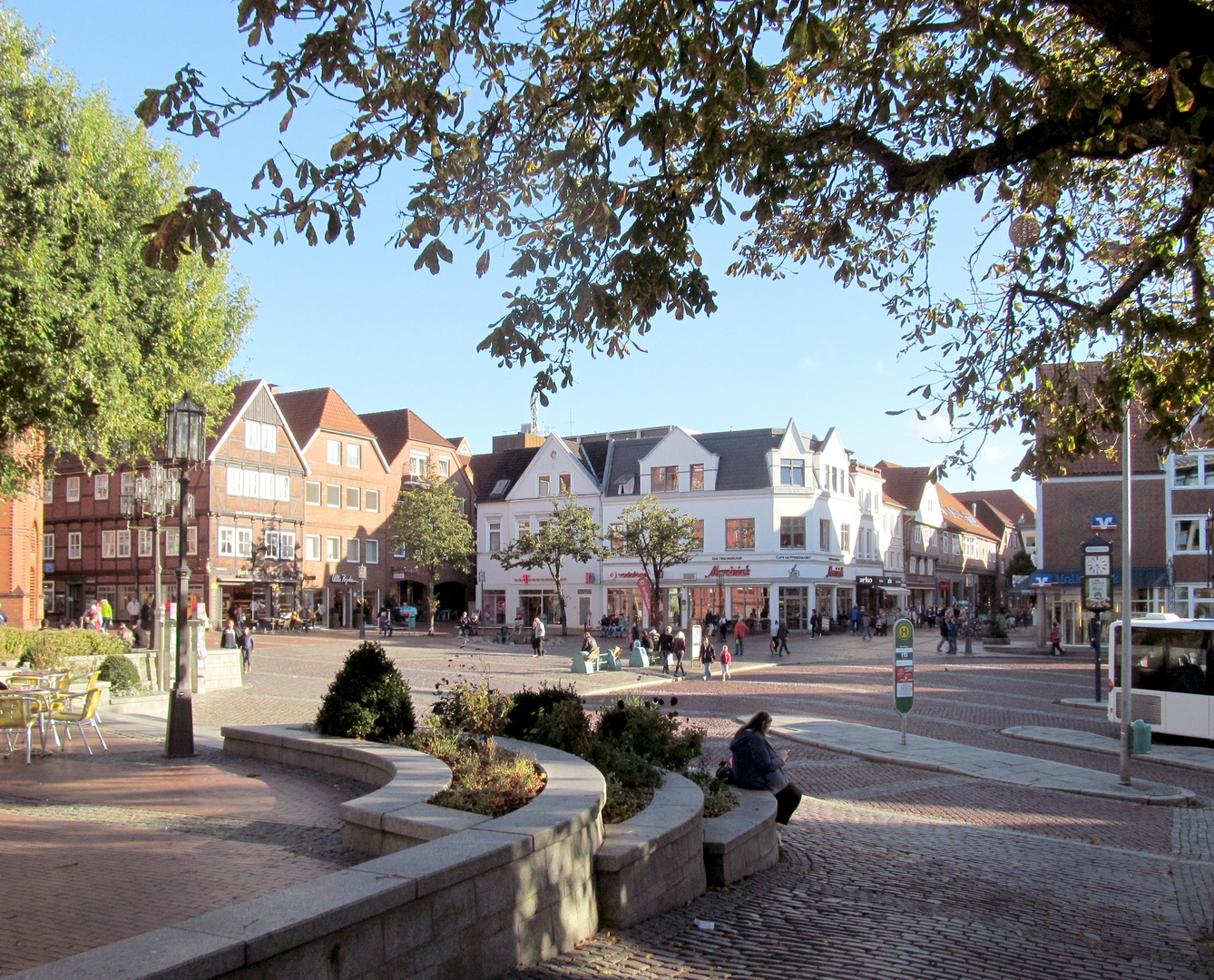 Blick auf den Pferdemarkt ...